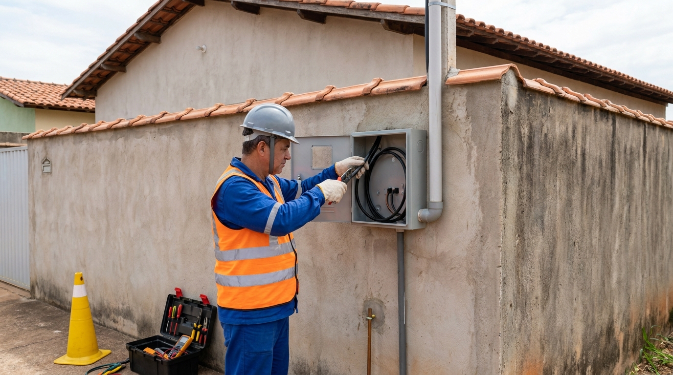 Instalacao de padrao de energia profissional em Itajaí‑SC