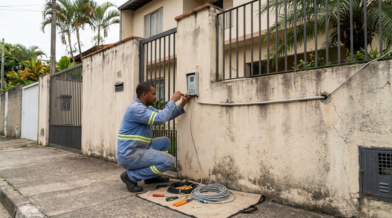 Instalacao de video porteiro em Itajaí‑SC